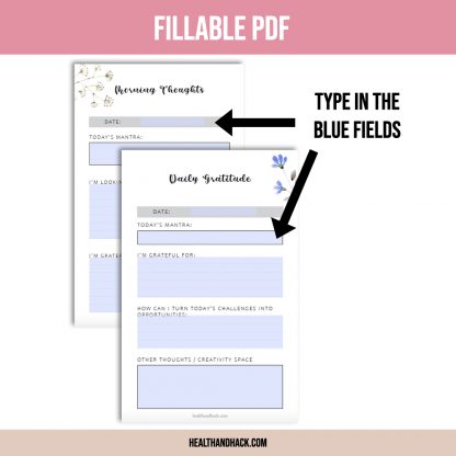 Printable Gratitude Journal - Floral - Image 2