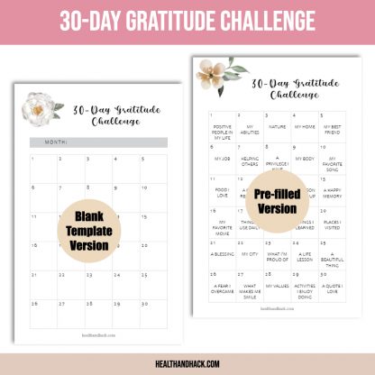 Printable Gratitude Journal - Floral - Image 6