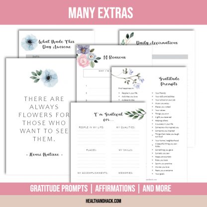Printable Gratitude Journal - Floral - Image 8
