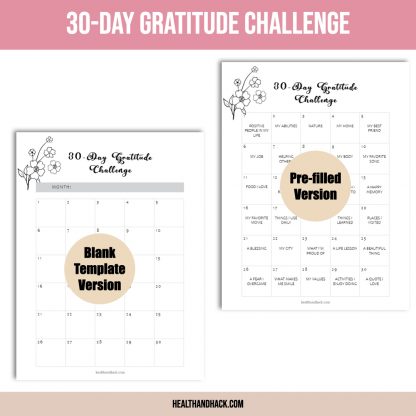Printable Gratitude Journal - B&W Floral - Image 6