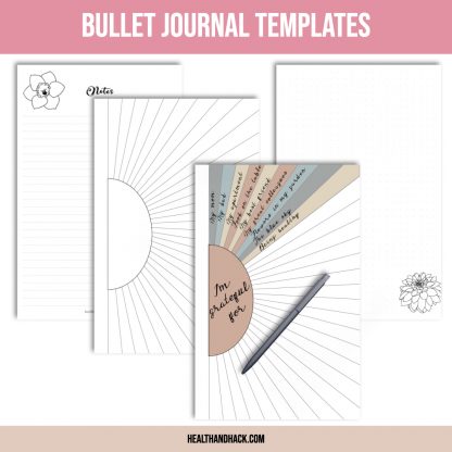 Printable Gratitude Journal - B&W Floral - Image 7