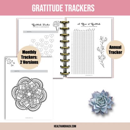 Printable Gratitude Journal - B&W Floral - Image 8