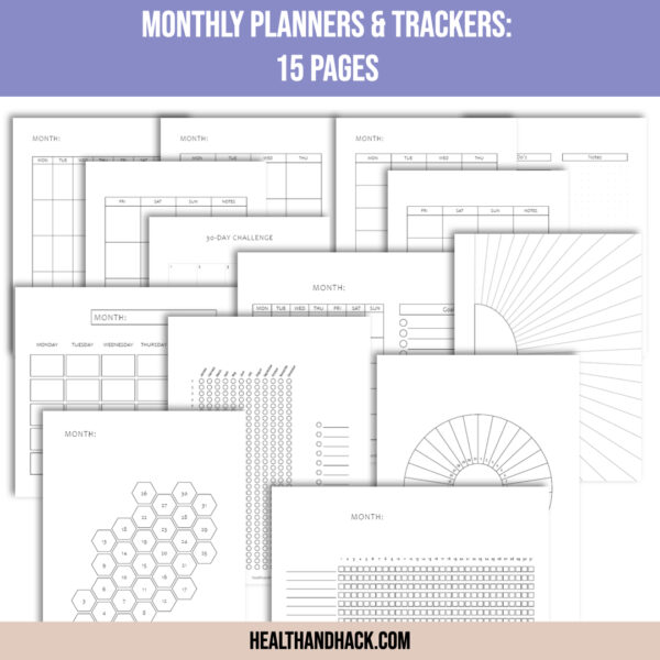 Printable Calendars & Blank Templates - Minimalist - Image 8