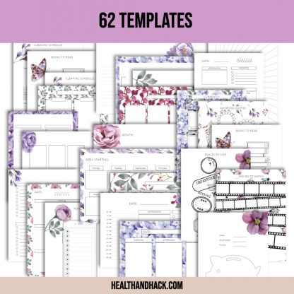 Printable Calendars & Blank Templates - Floral - Image 3