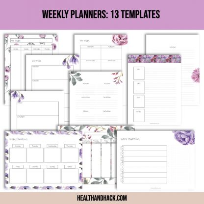 Printable Calendars & Blank Templates - Floral - Image 7