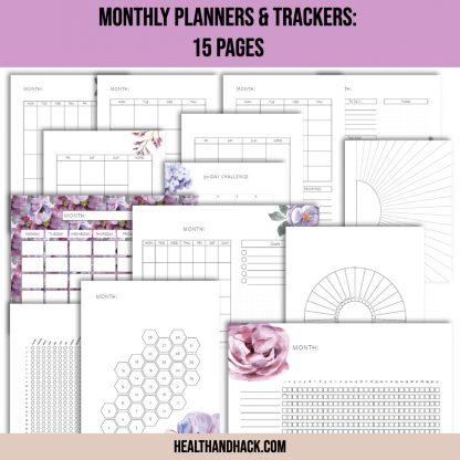 Printable Calendars & Blank Templates - Floral - Image 8