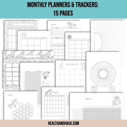 Printable Calendars & Blank Templates - Kawaii - Image 8