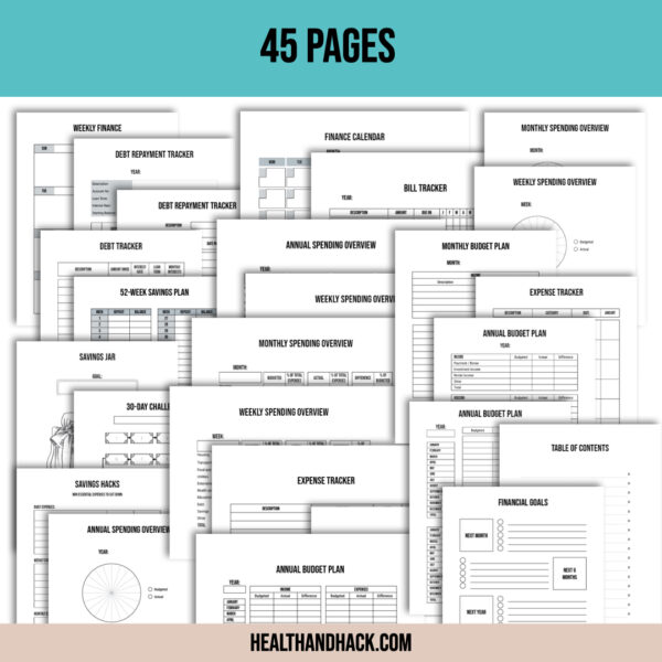 Printable Finance Planner - Minimalist - Image 2