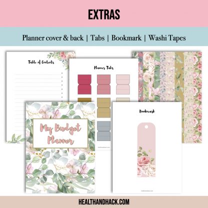Printable Budget Planner - Floral - Image 10