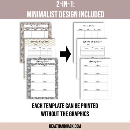 Printable Finance Planner - Retro - Image 3
