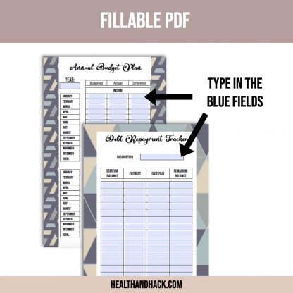 Printable Finance Planner - Retro - Image 4