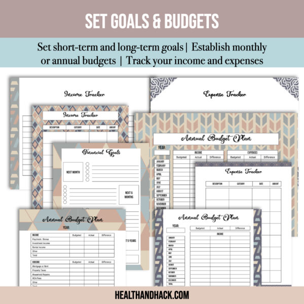 Printable Finance Planner - Retro - Image 5