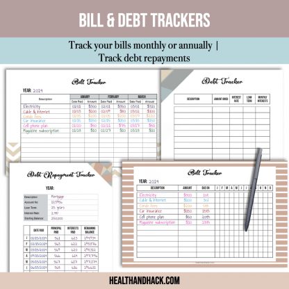 Printable Finance Planner - Retro - Image 7