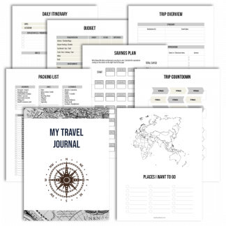 Printable Travel Journal - Minimalist