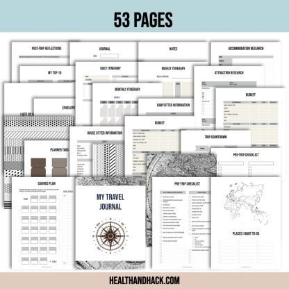 Printable Travel Journal - Minimalist - Image 2