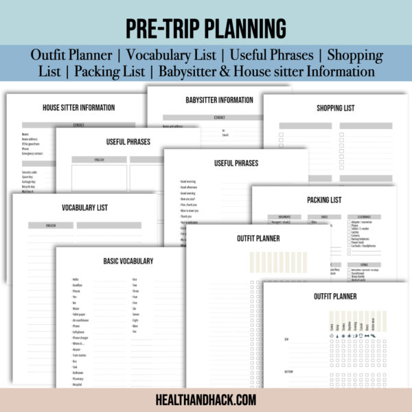 Printable Travel Journal - Minimalist - Image 6