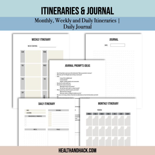 Printable Travel Journal - Minimalist - Image 7