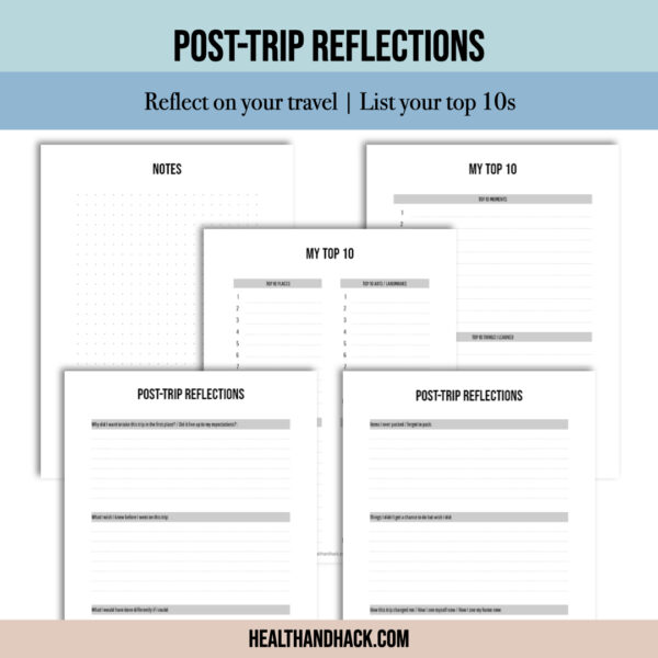 Printable Travel Journal - Minimalist - Image 8