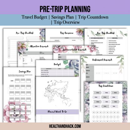 Printable Travel Journal - Floral - Image 5