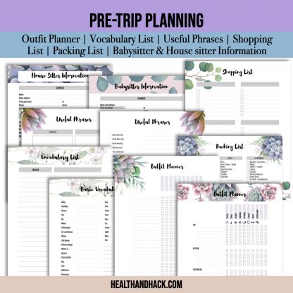 Printable Travel Journal - Floral - Image 6