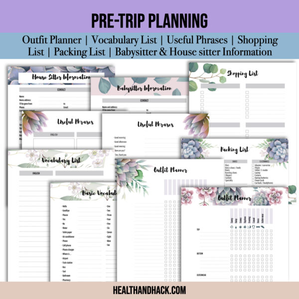 Printable Travel Journal - Floral - Image 6