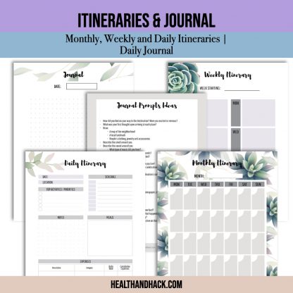 Printable Travel Journal - Floral - Image 7