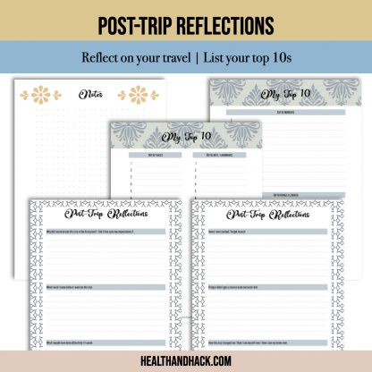 Printable Travel Journal - Damask - Image 8
