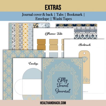 Printable Travel Journal - Damask - Image 9