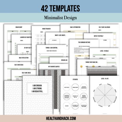 Printable Self-Care Journal - Minimalist - Image 2