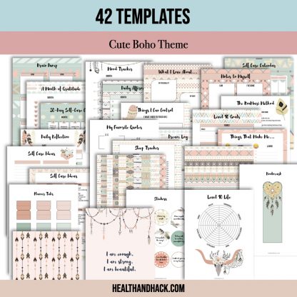 Printable Self-Care Journal - Boho - Image 2