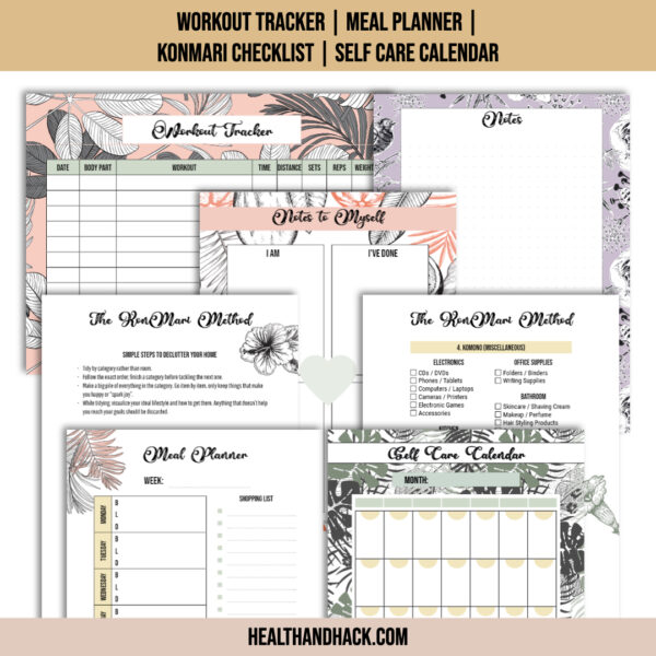 Printable Self-Care Journal - Tropical - Image 8