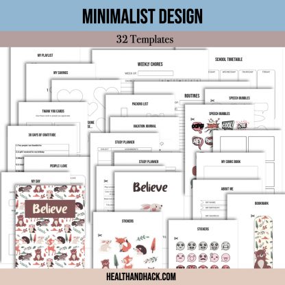 Printable Bullet Journal For Kids - Bundle - Image 5