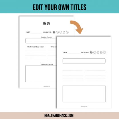 Printable Bullet Journal For Kids - Minimalist - Image 3