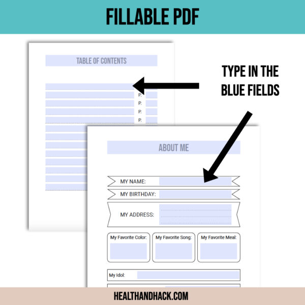 Printable Bullet Journal For Kids - Minimalist - Image 4