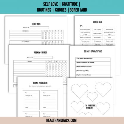 Printable Bullet Journal For Kids - Minimalist - Image 6