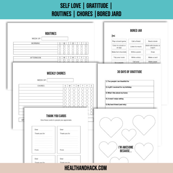 Printable Bullet Journal For Kids - Minimalist - Image 6