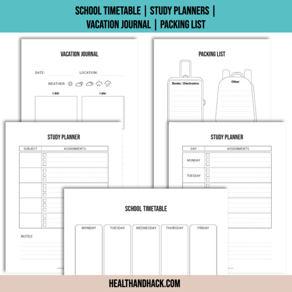Printable Bullet Journal For Kids - Minimalist - Image 7