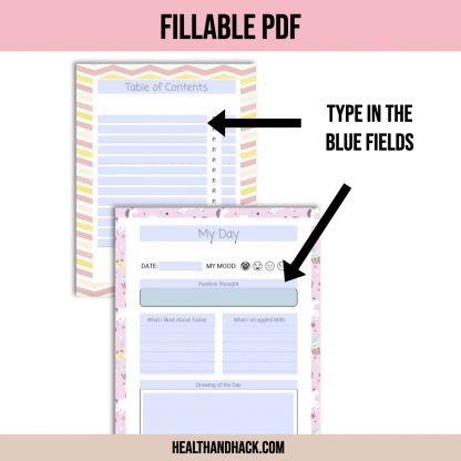 Printable Bullet Journal For Kids - Unicorns - Image 4