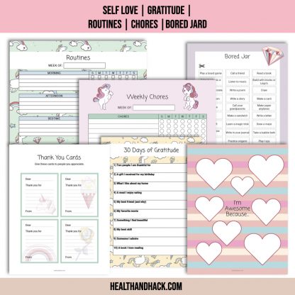 Printable Bullet Journal For Kids - Unicorns - Image 6