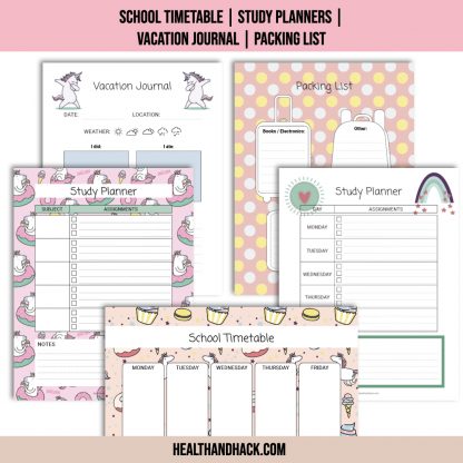 Printable Bullet Journal For Kids - Unicorns - Image 7
