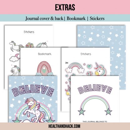 Printable Bullet Journal For Kids - Unicorns - Image 9