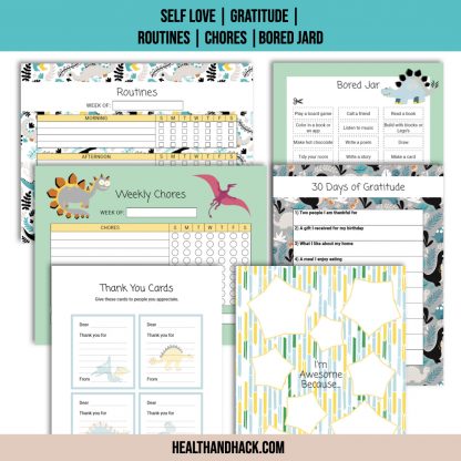 Printable Bullet Journal For Kids - Dinosaurs - Image 6