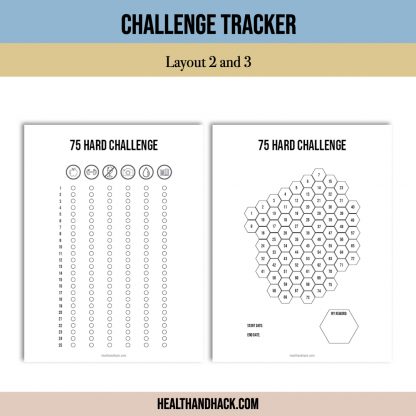 Printable 75-Day-Hard Challenge Tracker - Minimalist - Image 5