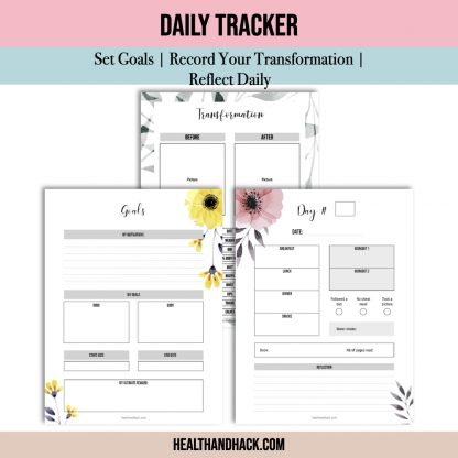 Printable 75-Day-Hard Challenge Tracker - Floral - Image 7