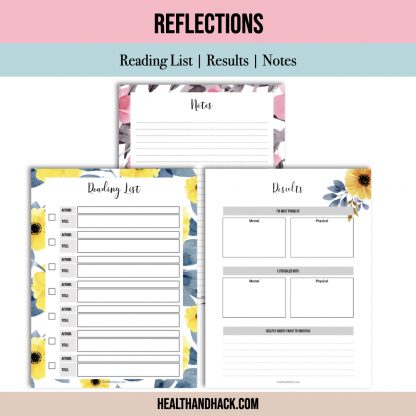 Printable 75-Day-Hard Challenge Tracker - Floral - Image 5