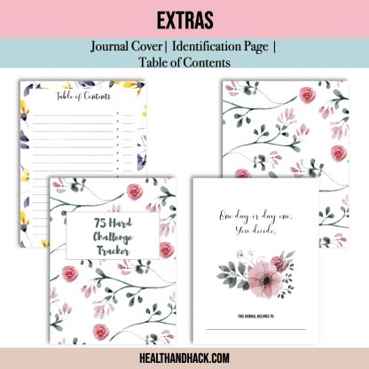 Printable 75-Day-Hard Challenge Tracker - Floral - Image 8