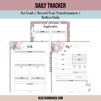 Printable 75-Day-Hard Challenge Tracker - Orchids - Image 7