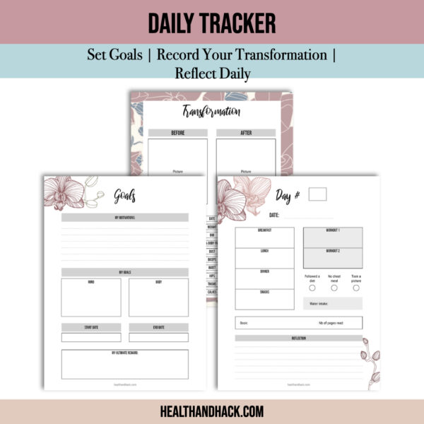 Printable 75-Day-Hard Challenge Tracker - Orchids - Image 7