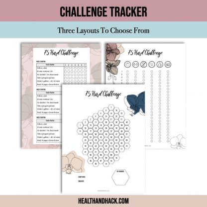 Printable 75-Day-Hard Challenge Tracker - Orchids - Image 6