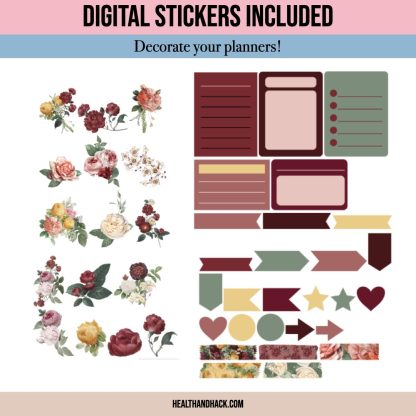 Digital Self Care Journal - Floral - Image 3